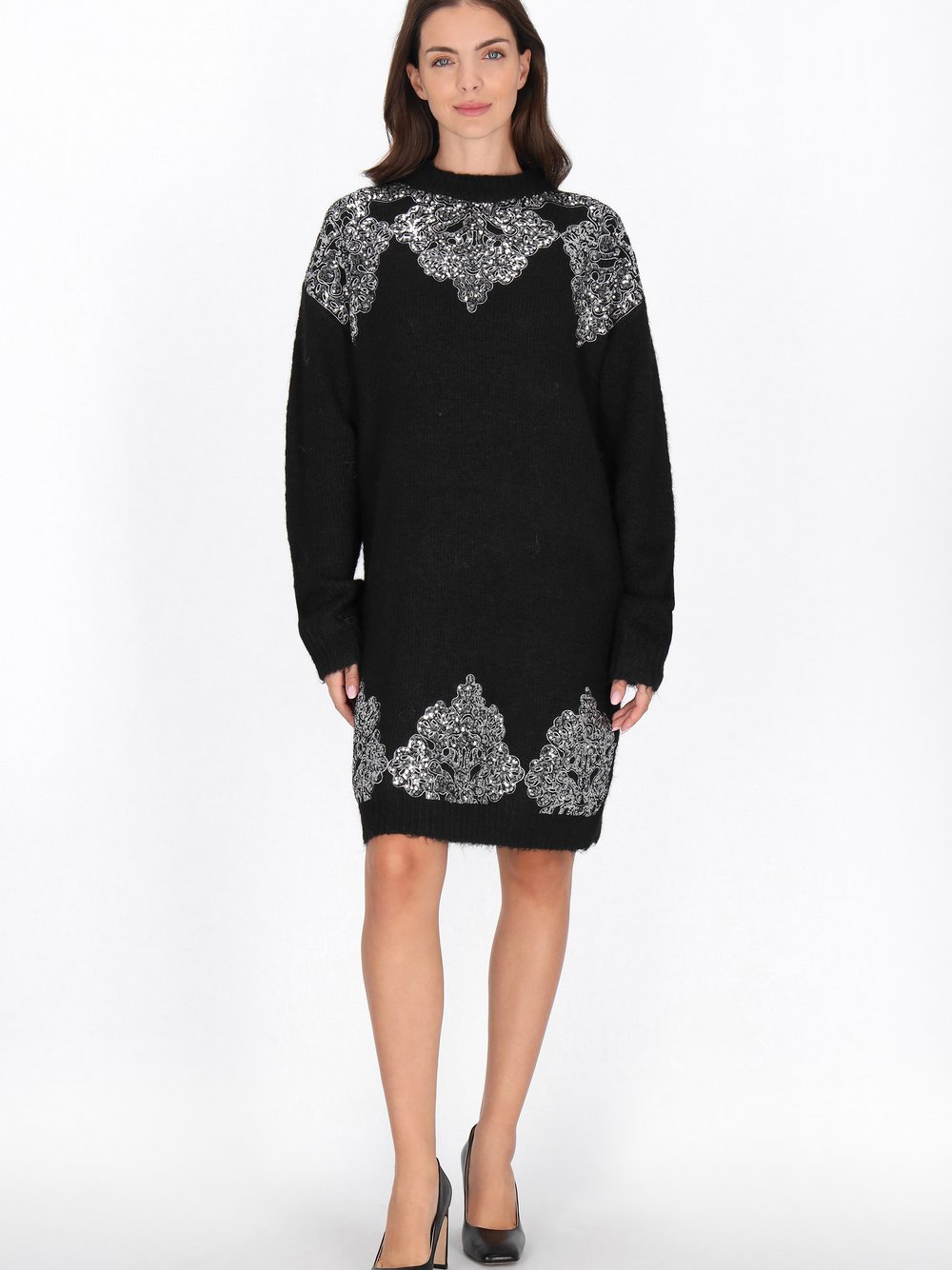 Usha Kleid Damen schwarz, XS/S