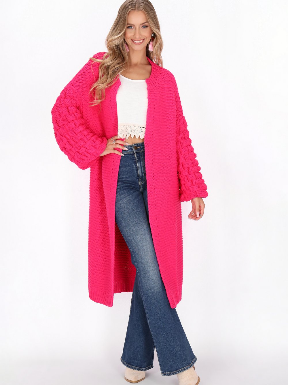 IZIA Strickjacke Damen rosa, XS/S