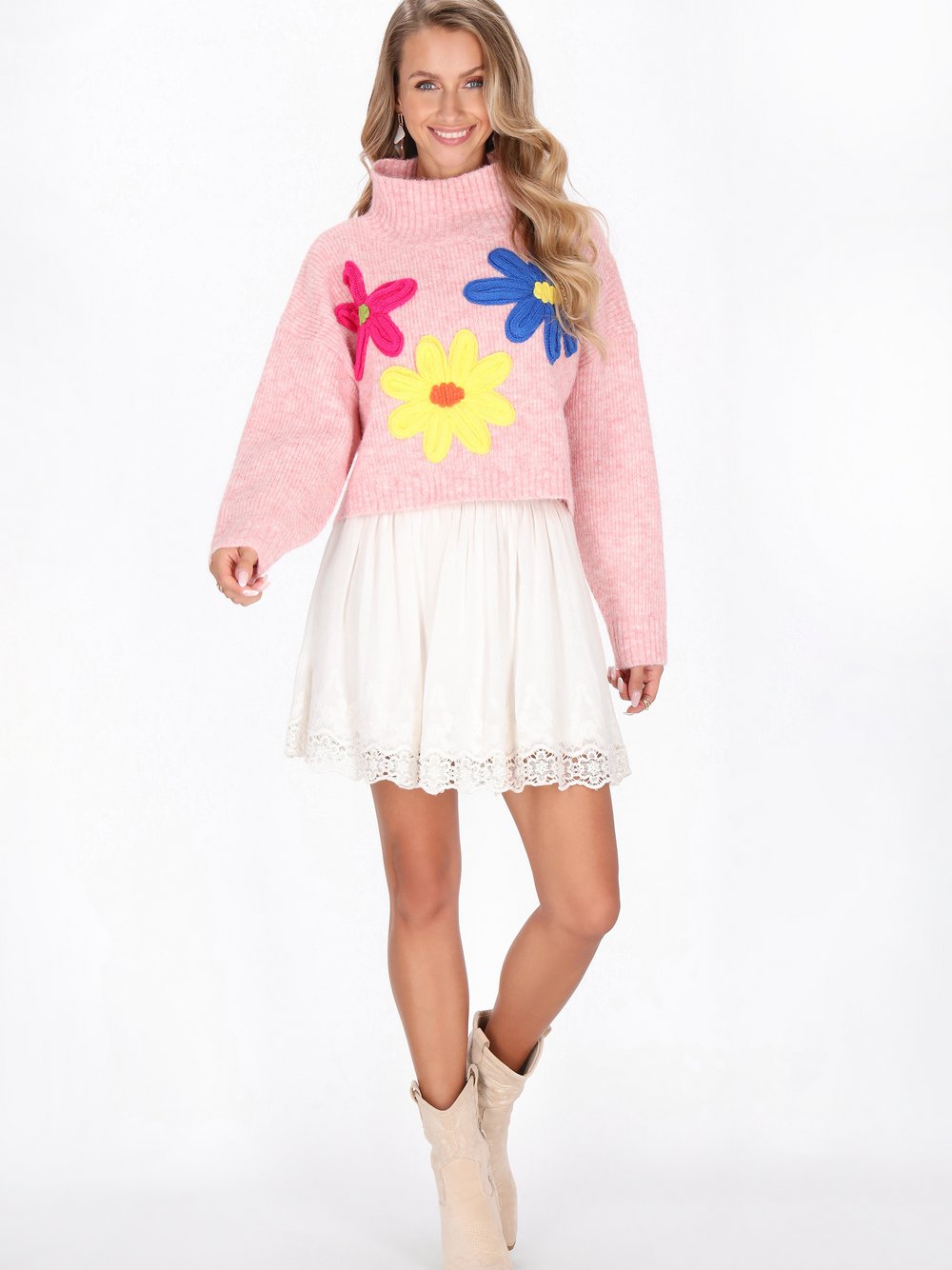 IZIA Pullover Damen rosa, M/L