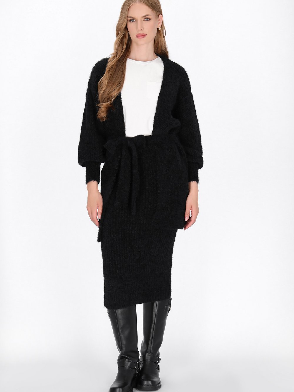 Dreimaster Rock Damen Polyamid schwarz, XL/XXL