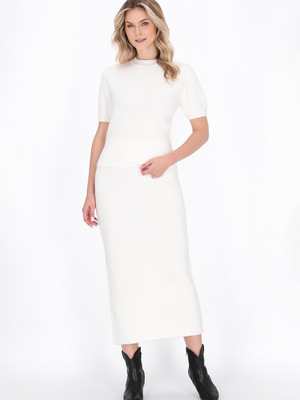 Dreimaster Pullover Damen weiß, M/L