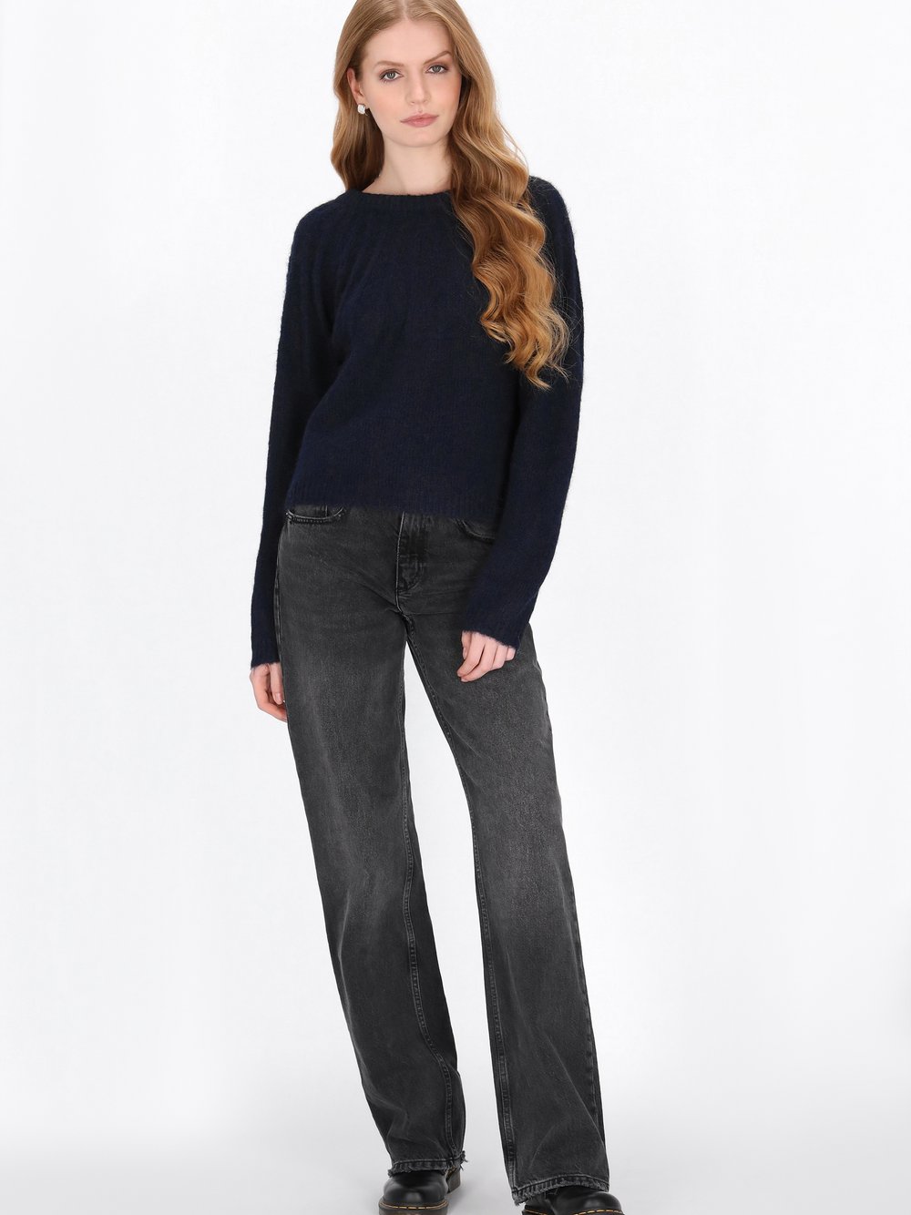 Dreimaster Pullover Damen blau, XL/XXL