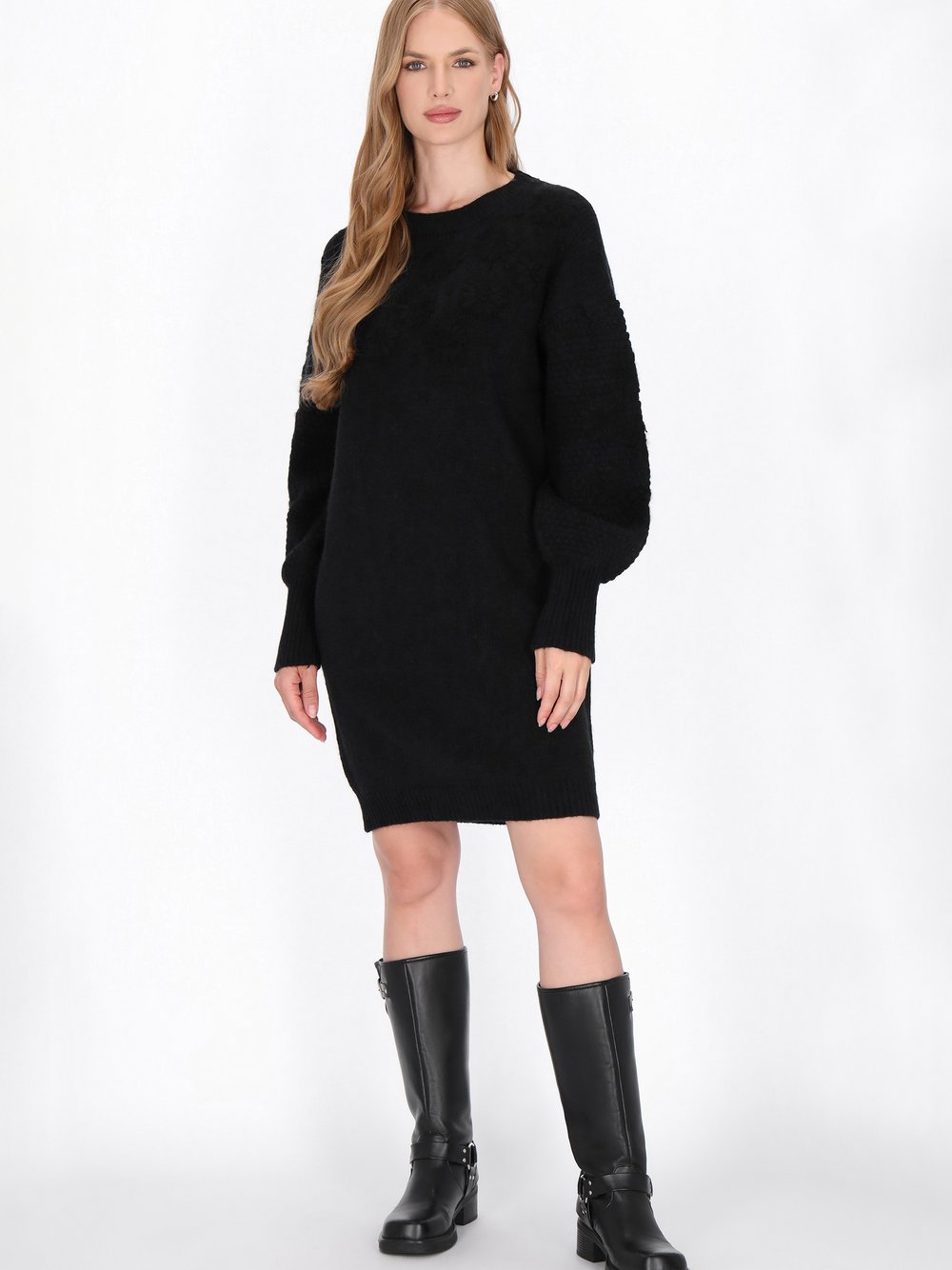 Dreimaster Kleid Damen schwarz, XL/XXL