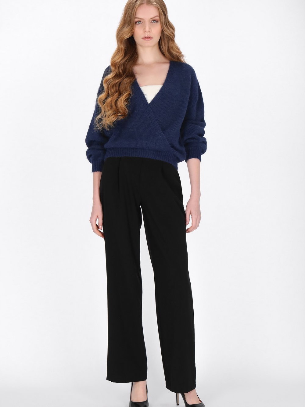 Dreimaster Pullover Damen Polyamid blau, XL/XXL