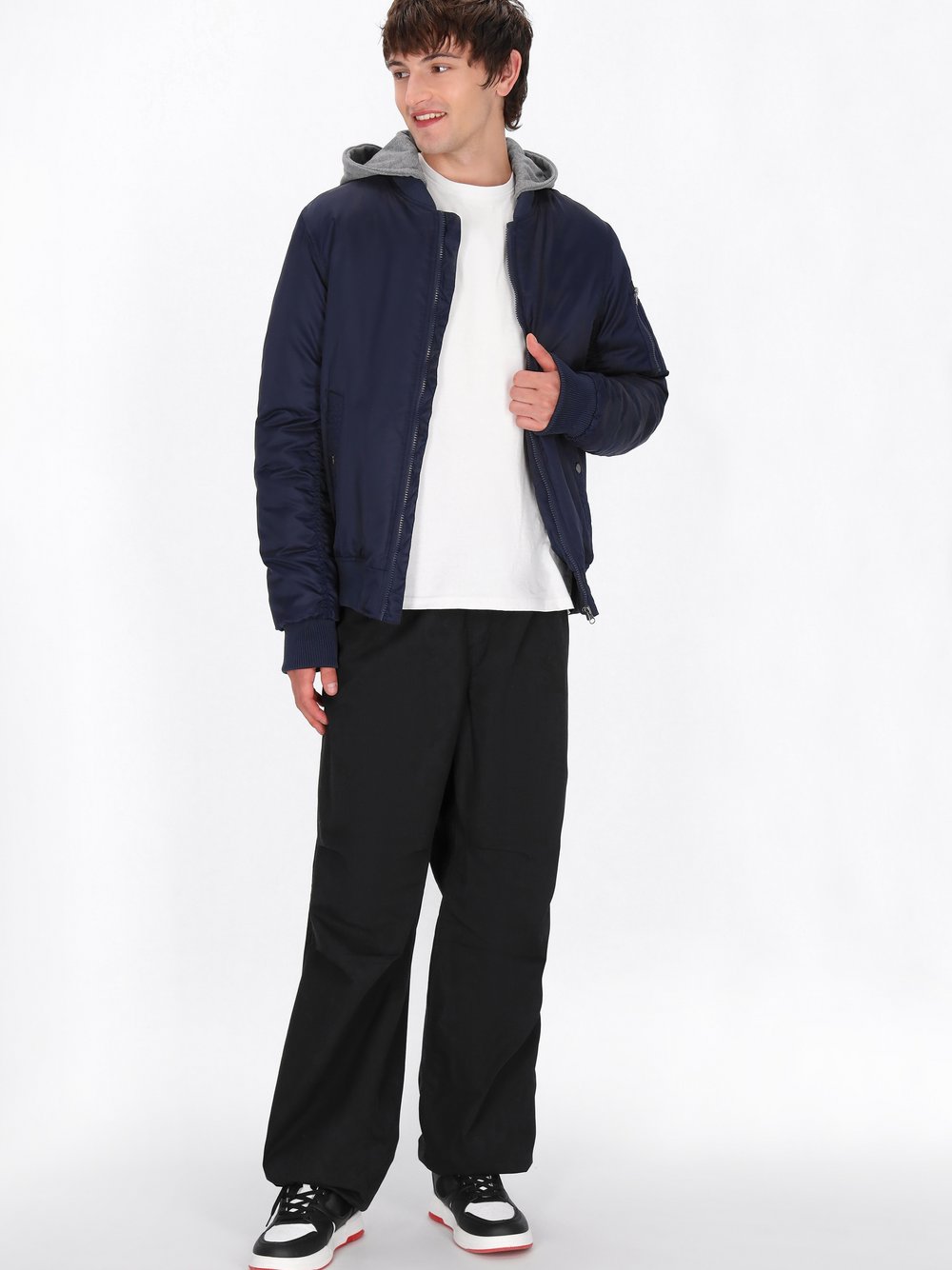 Mo Jacke Herren Polyamid blau, M