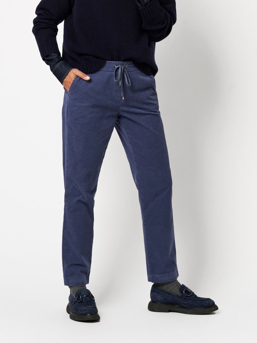 TONI Hose Damen Baumwolle blau, 36