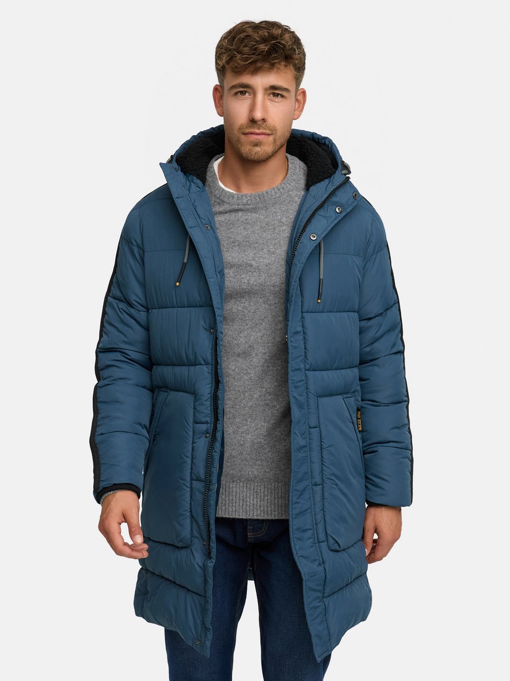 Indicode Winterjacke Herren blau, M