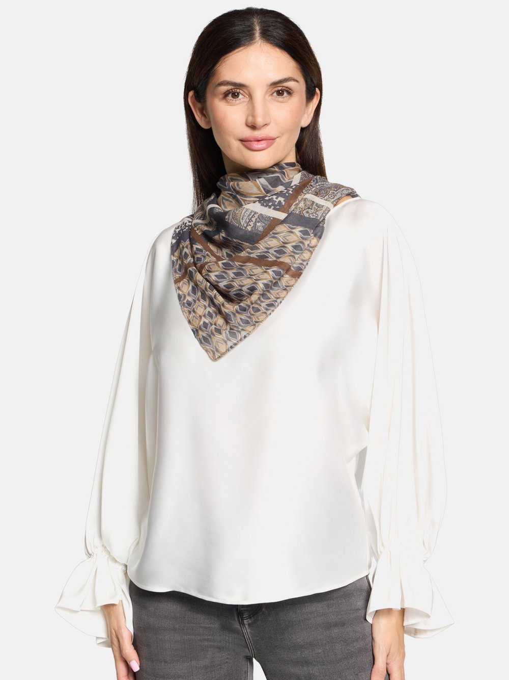 Betty Barclay Tuch Damen grau gemustert, ONE SIZE