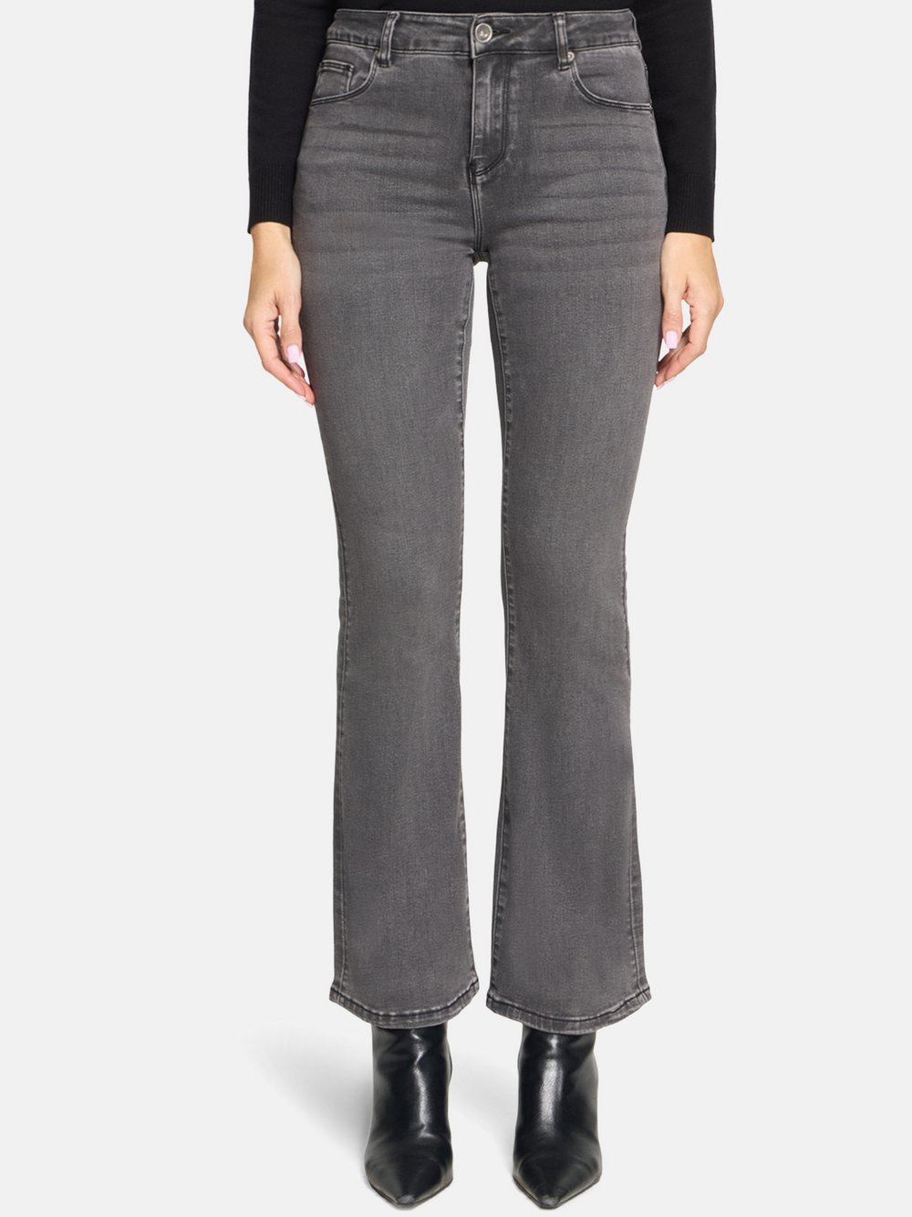 Betty Barclay Bootcut Jeans Damen Baumwolle grau, 46