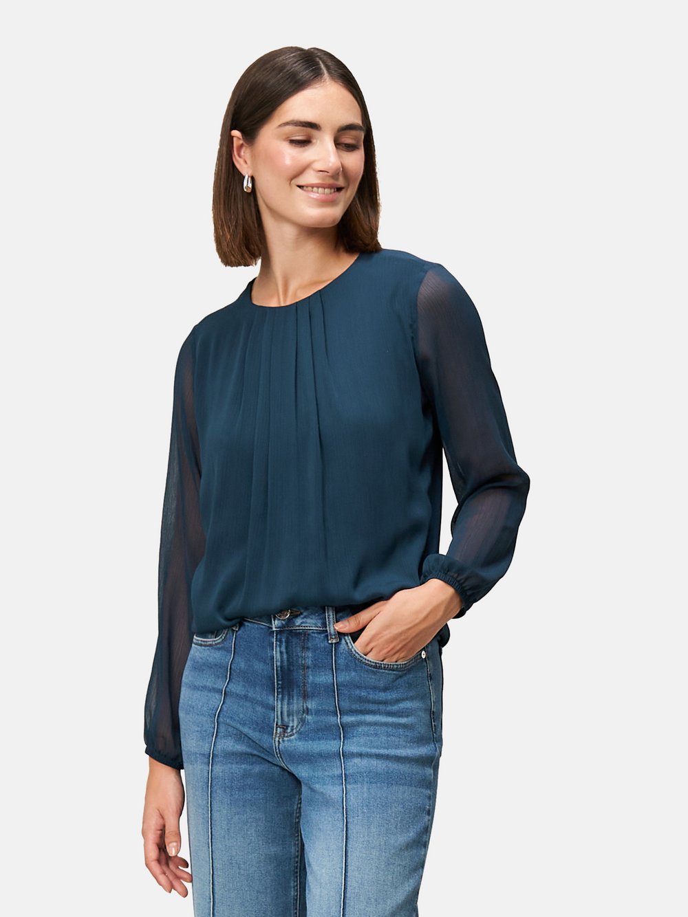 zero Blusenshirt Damen blau, 40