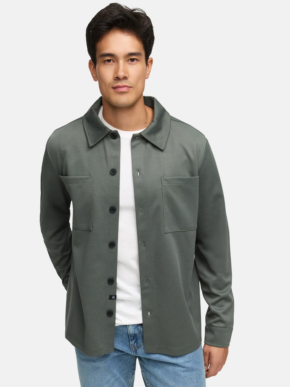 Thumbnail - Indicode Hemd Langarm Herren Regular Fit grau, L
