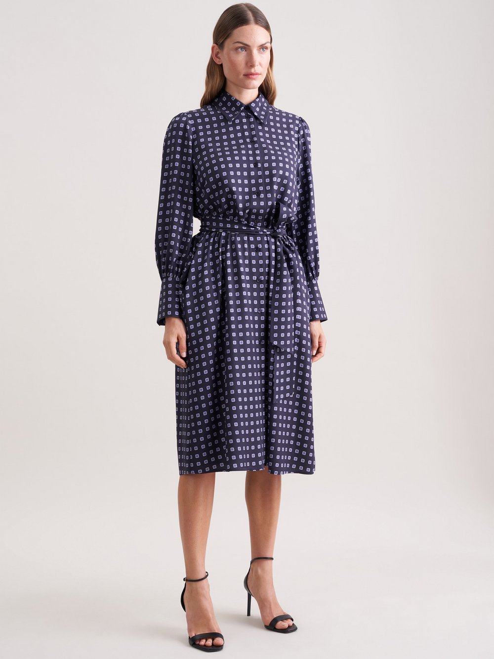 Thumbnail - Seidensticker Kleid Damen Viskose blau gemustert, 42