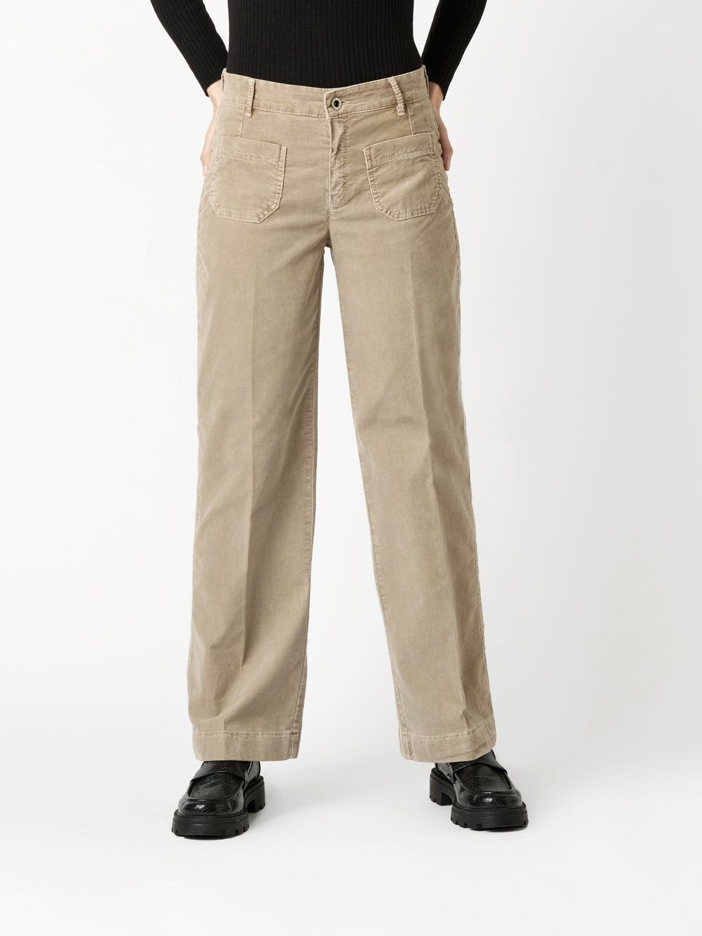 Rosner Hose Damen Baumwolle transparent gemustert, 38-32