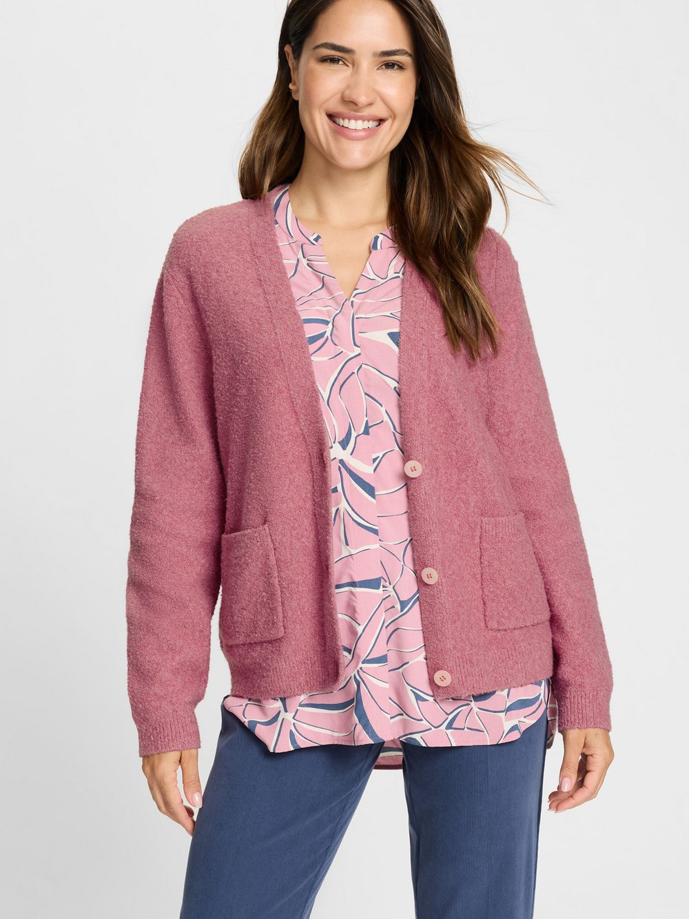 Olsen Strickjacke Damen pink, 38