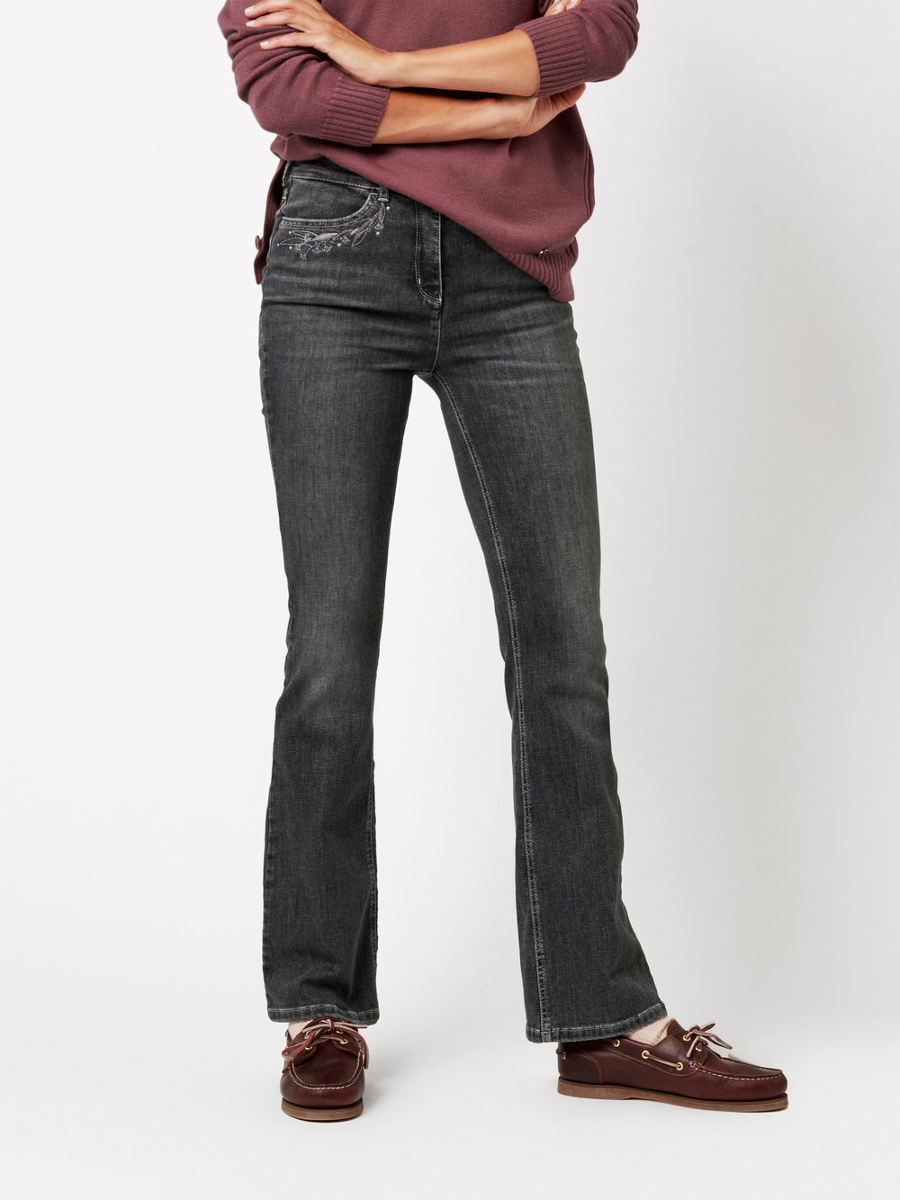 TONI Jeans Damen Baumwolle grau, 24