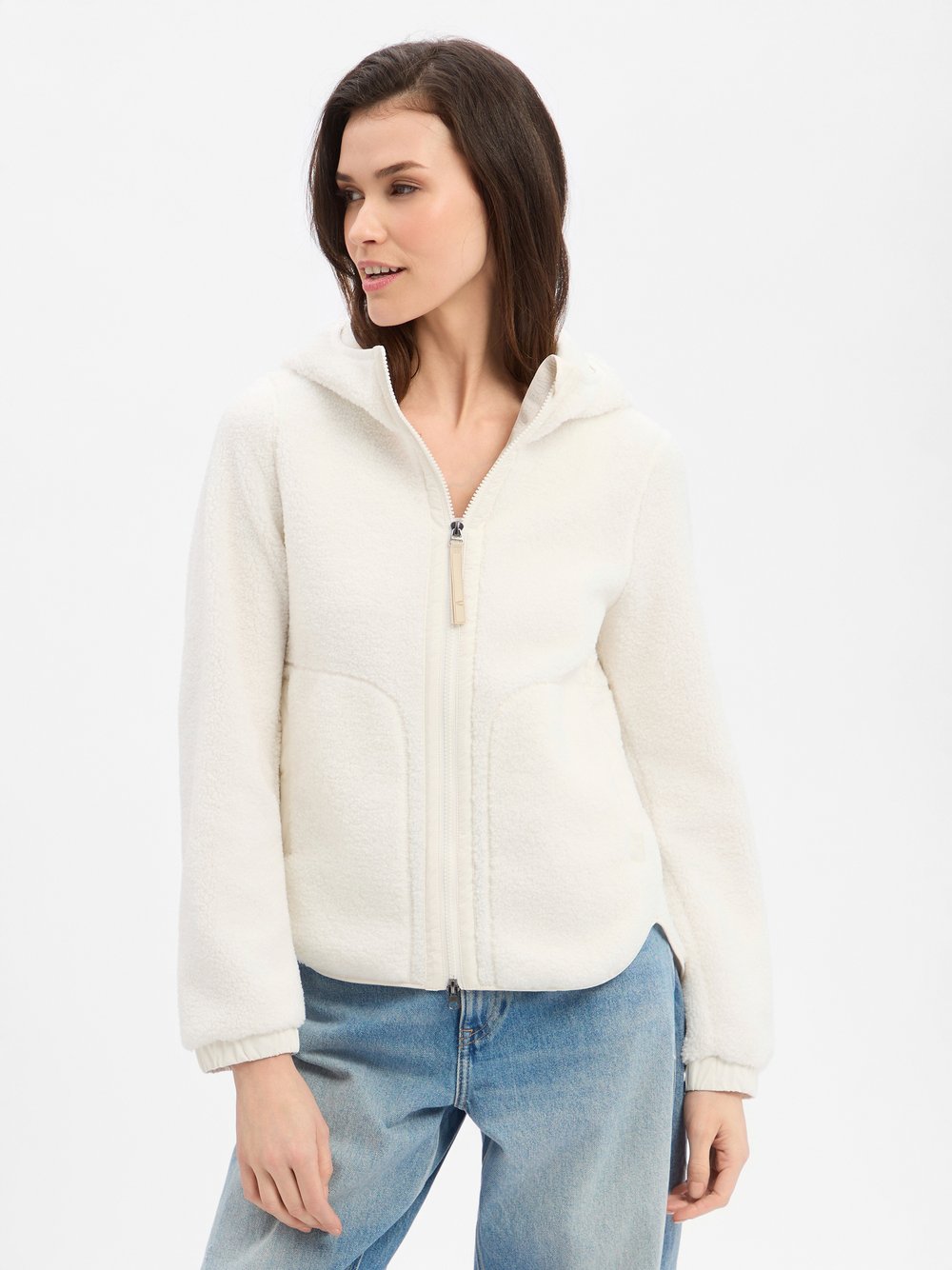 Thumbnail - Camel Active Teddyjacke Damen Polyamid weiß, 36