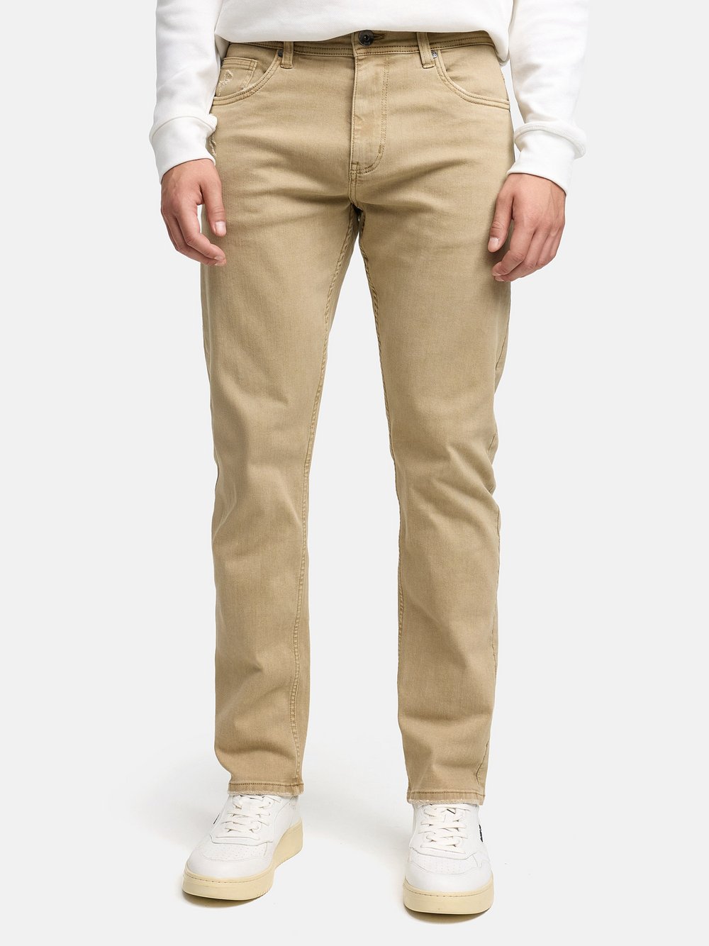 Indicode Jeanshose Herren Baumwolle beige, 32-32