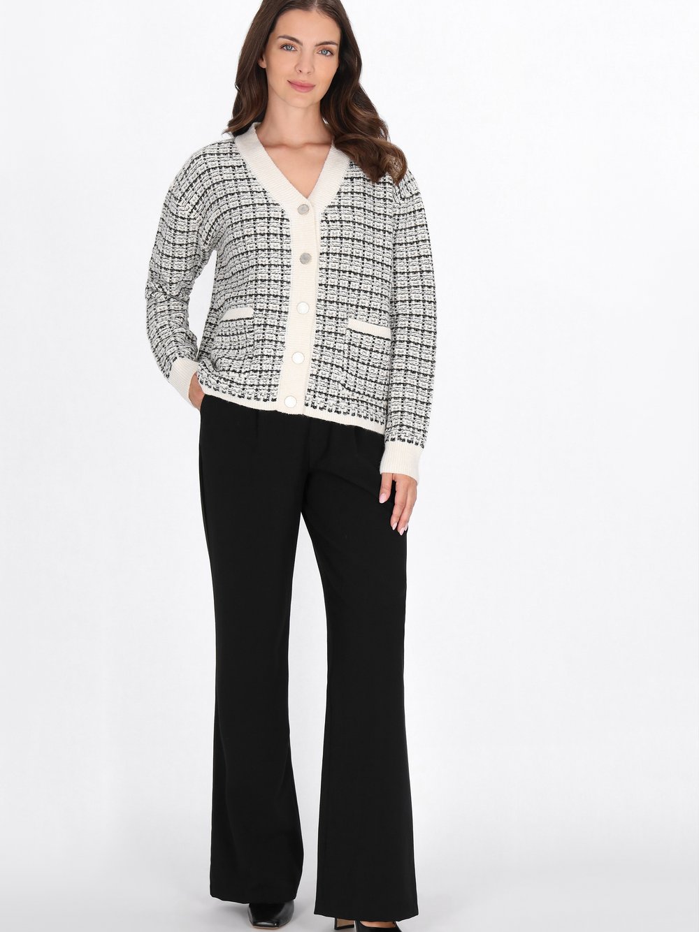 Usha Strickjacke Damen mehrfarbig gemustert, XS/S