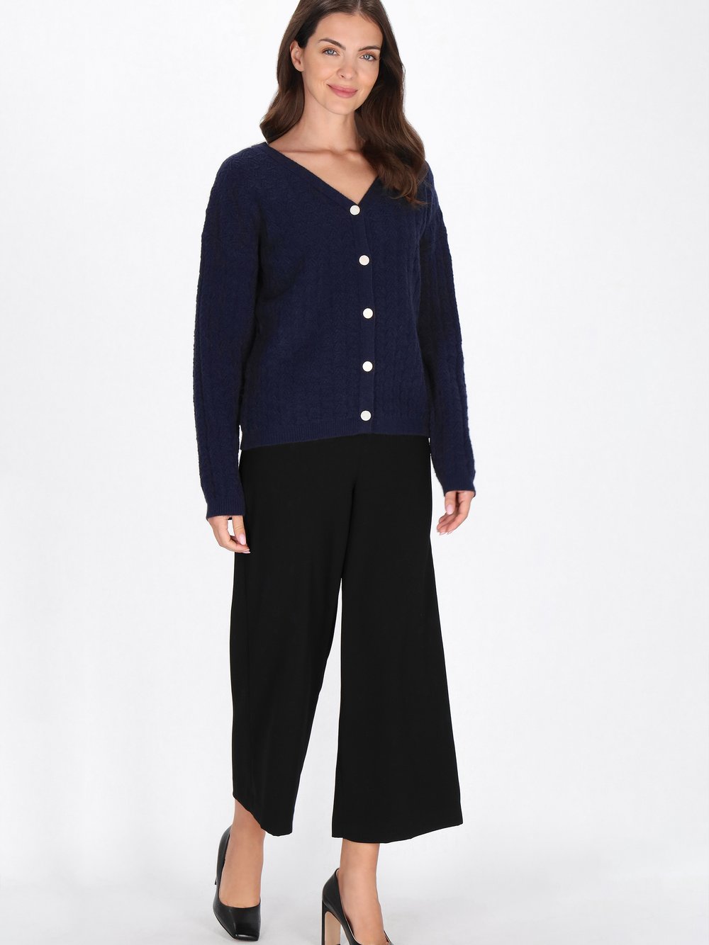 Usha Strickjacke Damen blau, XS/S