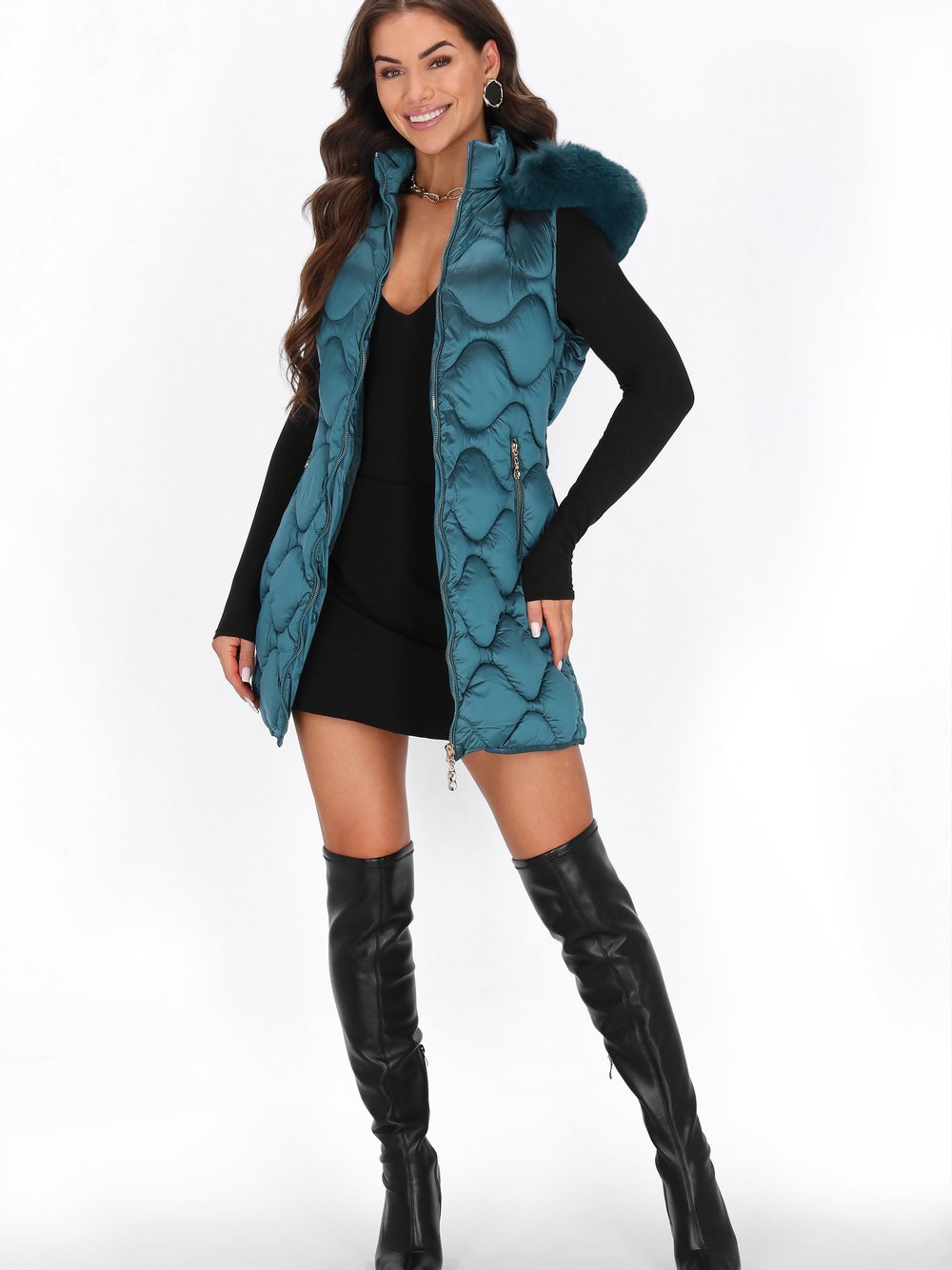 Faina Weste Damen mehrfarbig, S