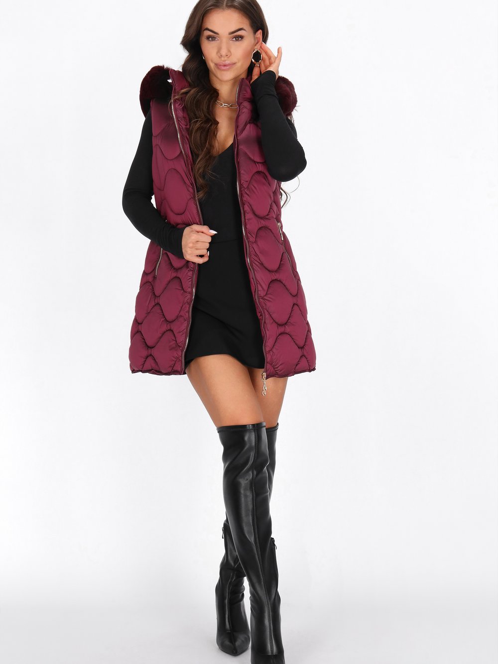 Faina Weste Damen rot, XS