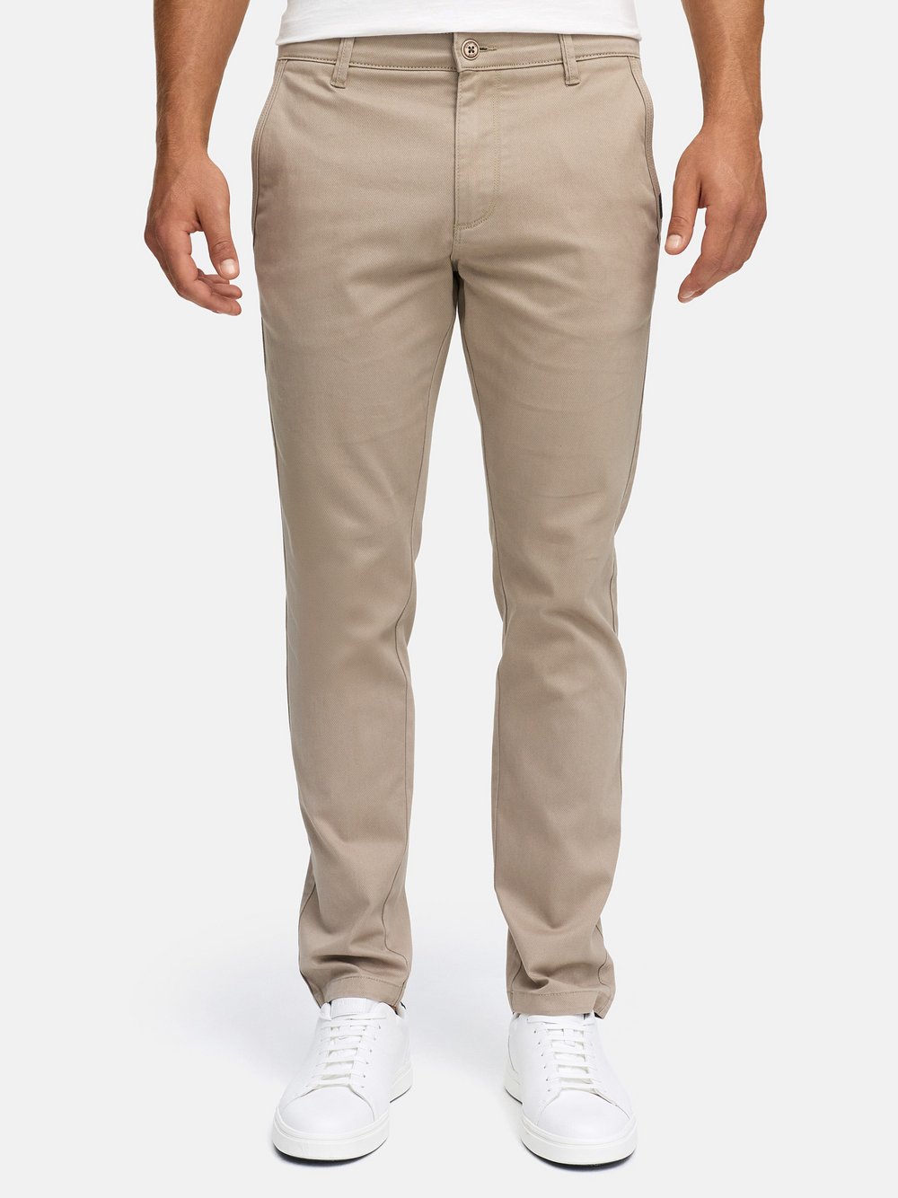Thumbnail - Indicode Chinohose Herren Baumwolle beige, 33-34