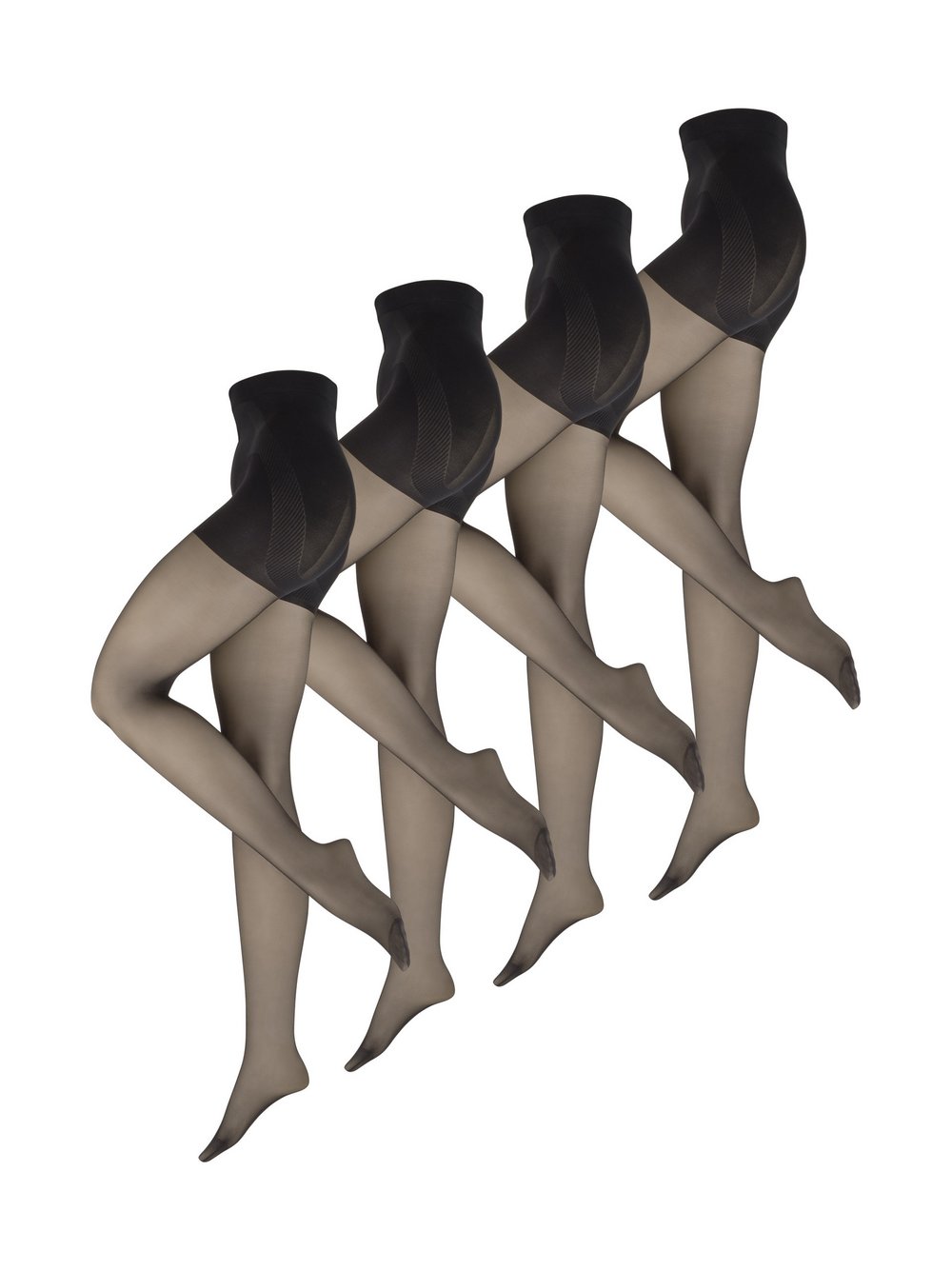 nurdie Feinstrumpfhose Damen schwarz, 44-46