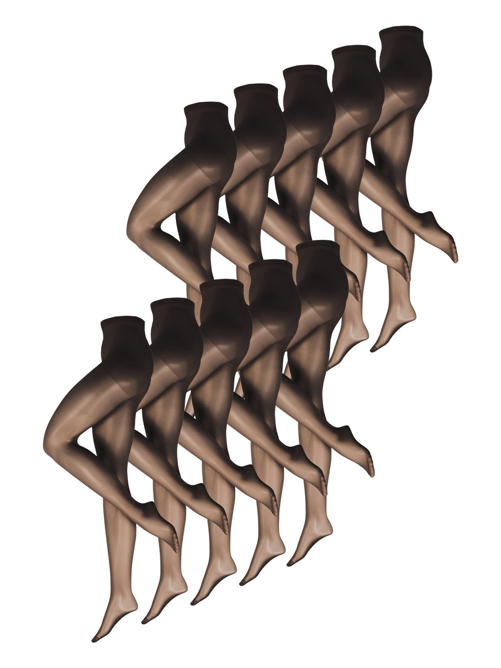 nurdie Feinstrumpfhose  Damen schwarz, 40-46