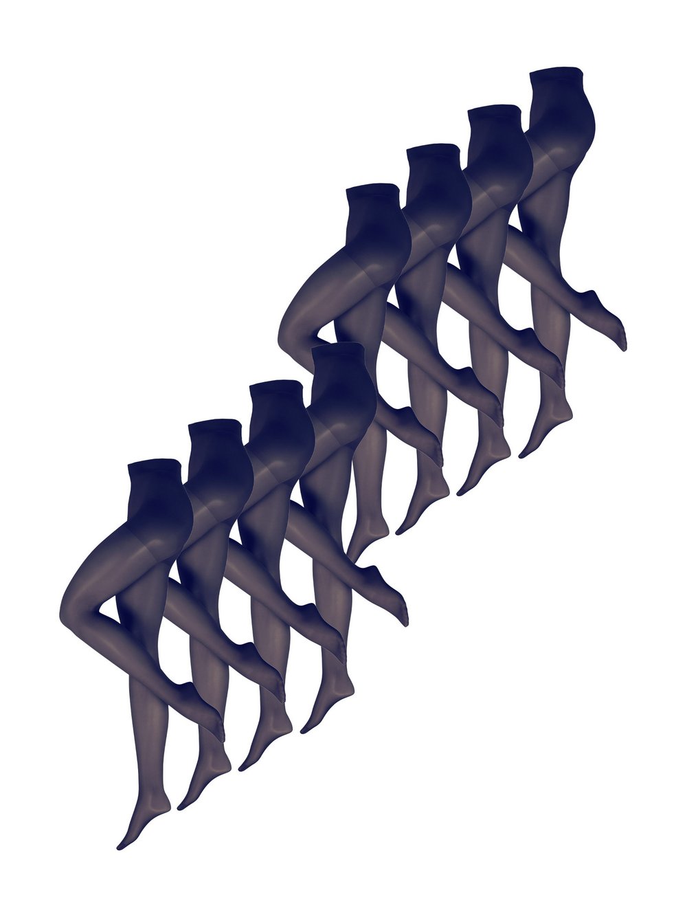 Thumbnail - nurdie Feinstrumpfhose Damen blau, 40-46