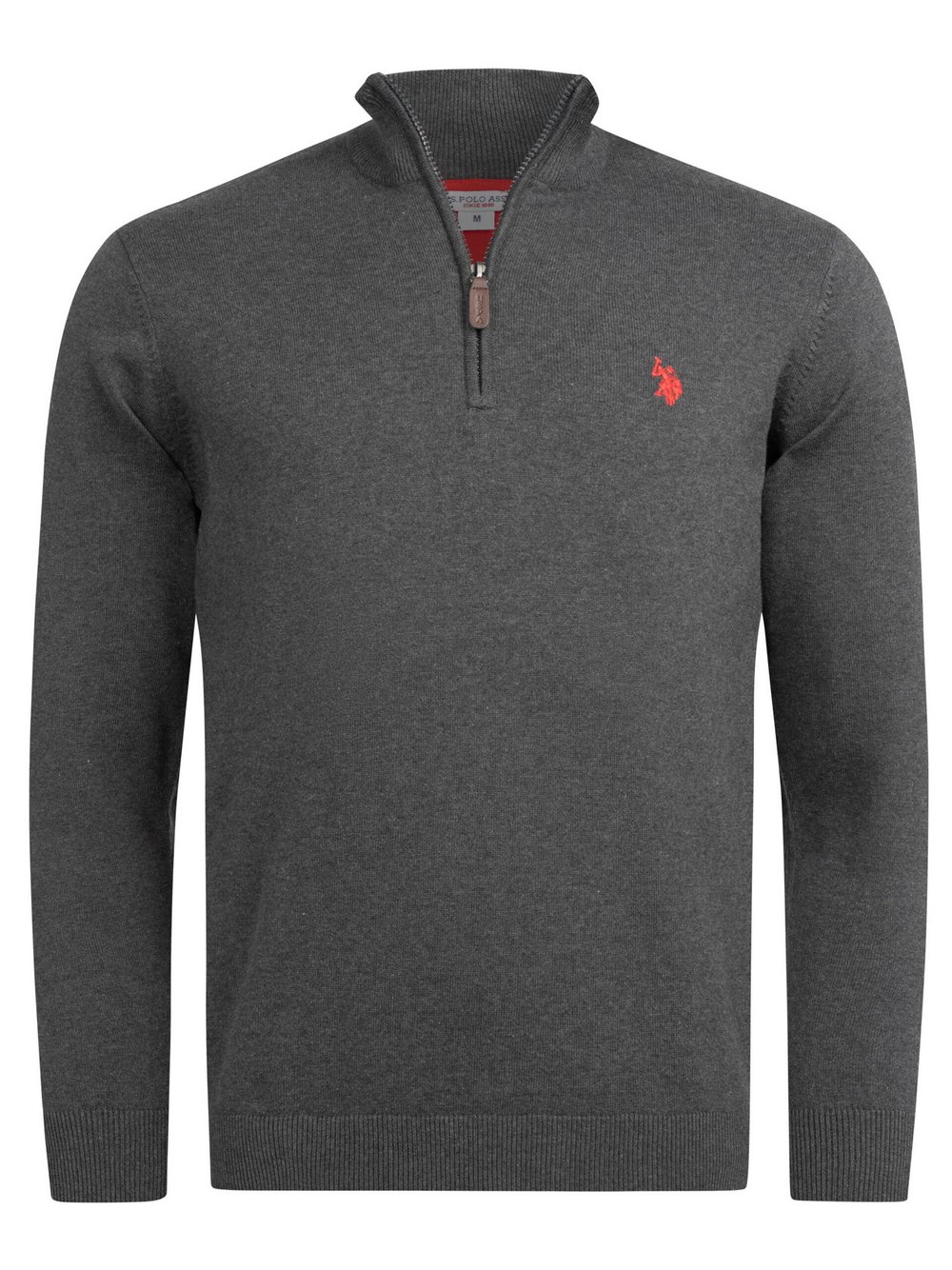 Thumbnail - U.S. Polo Assn. Pullover  Herren Baumwolle grau, L