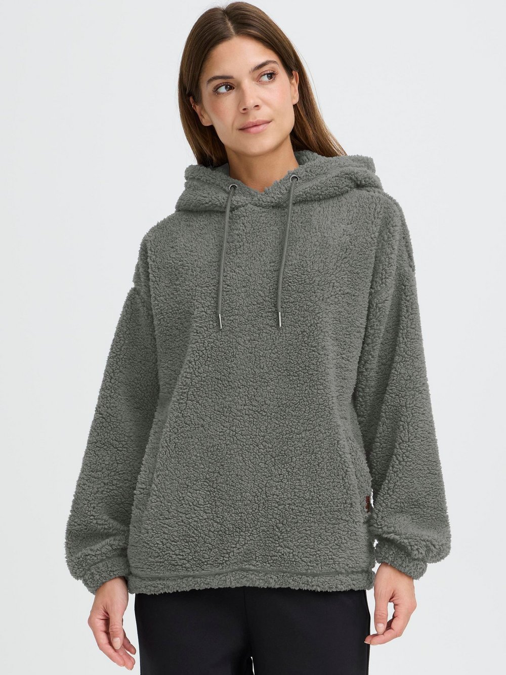Thumbnail - OXMO Kapuzenpullover Damen grau, L