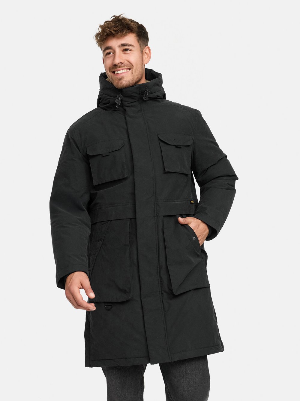 Thumbnail - Indicode Parka Herren schwarz, XXXL