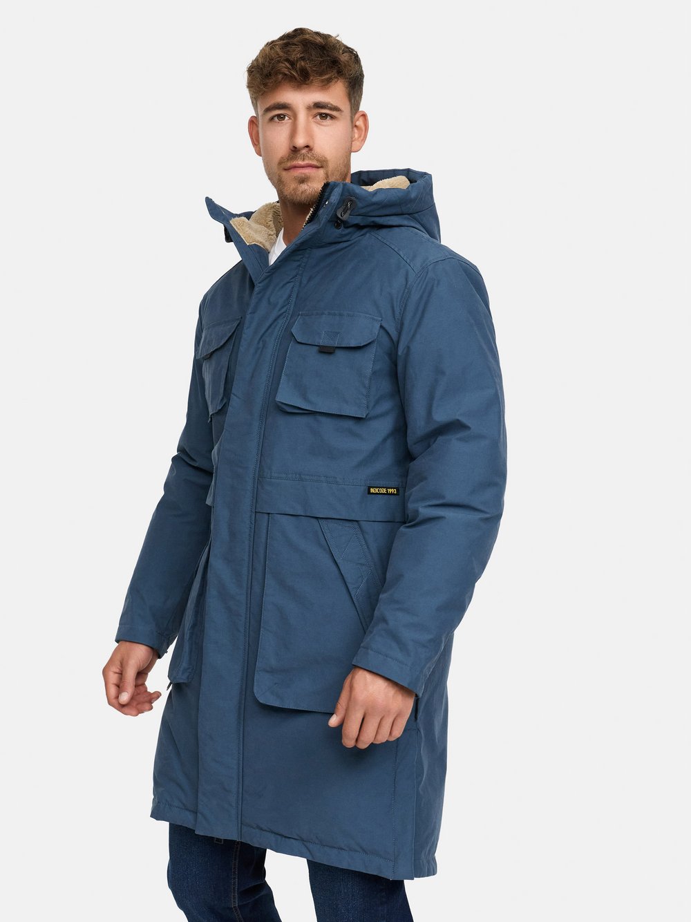 Thumbnail - Indicode Parka Herren blau, XL