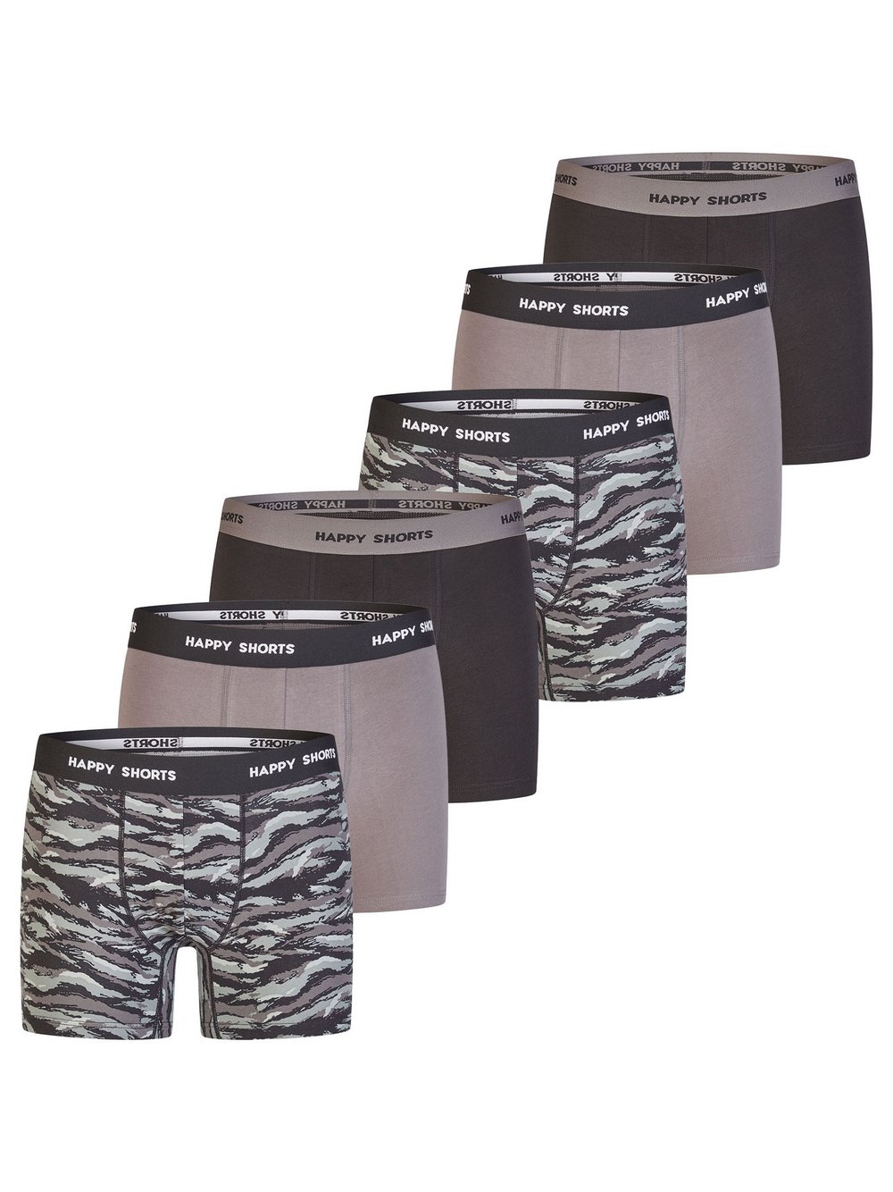 Thumbnail - HAPPY SHORTS Boxer  Herren Jersey mehrfarbig bedruckt, L