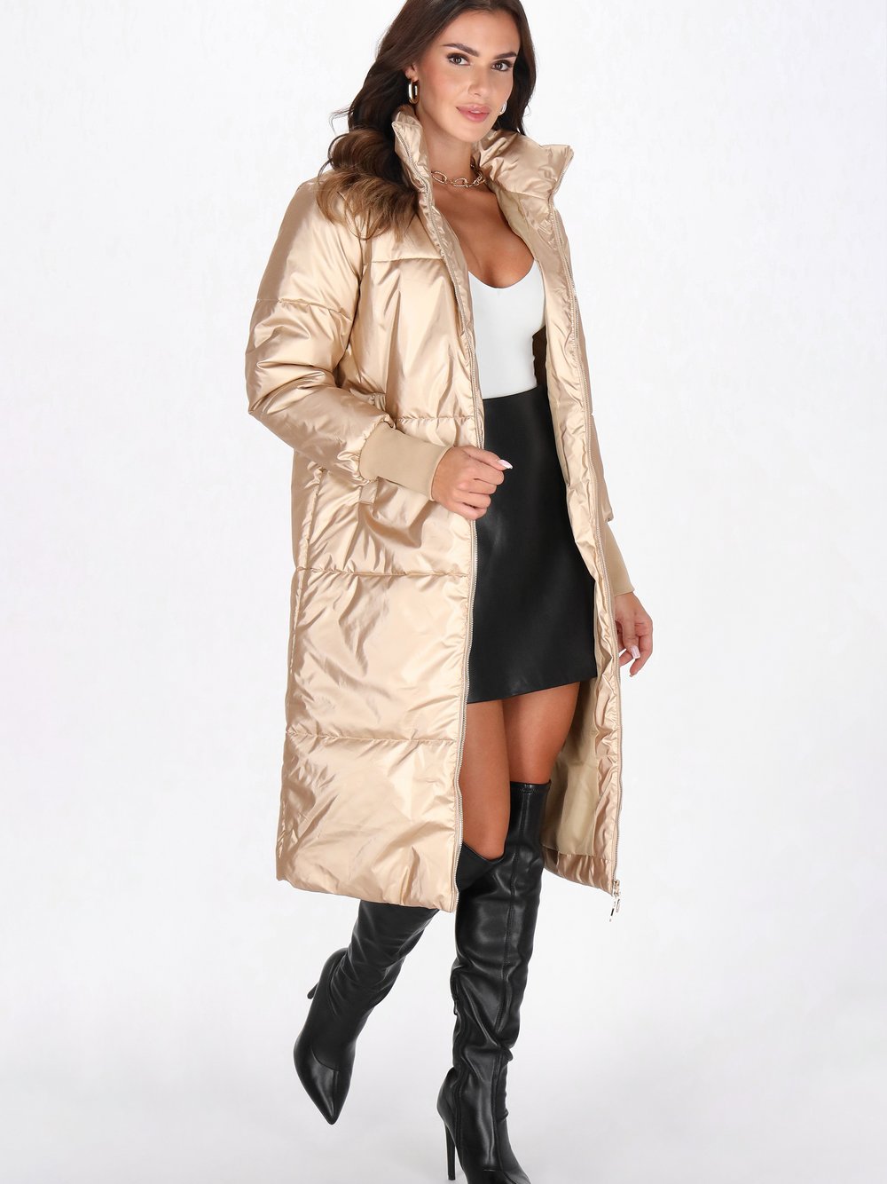 Faina Mantel Damen beige, XL