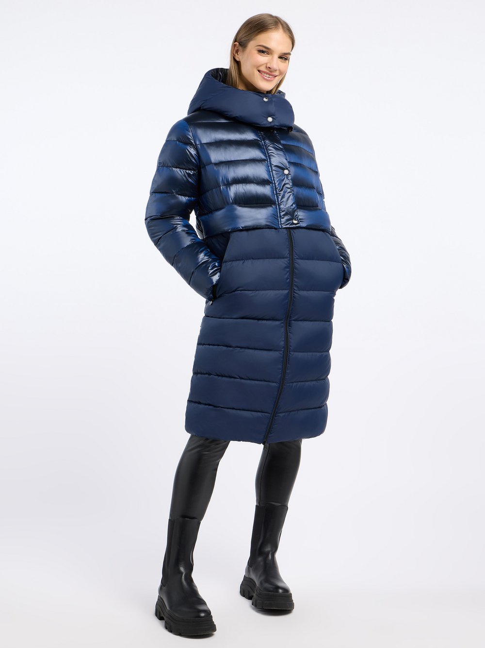 Frieda & Freddies Steppmantel Damen blau, 44