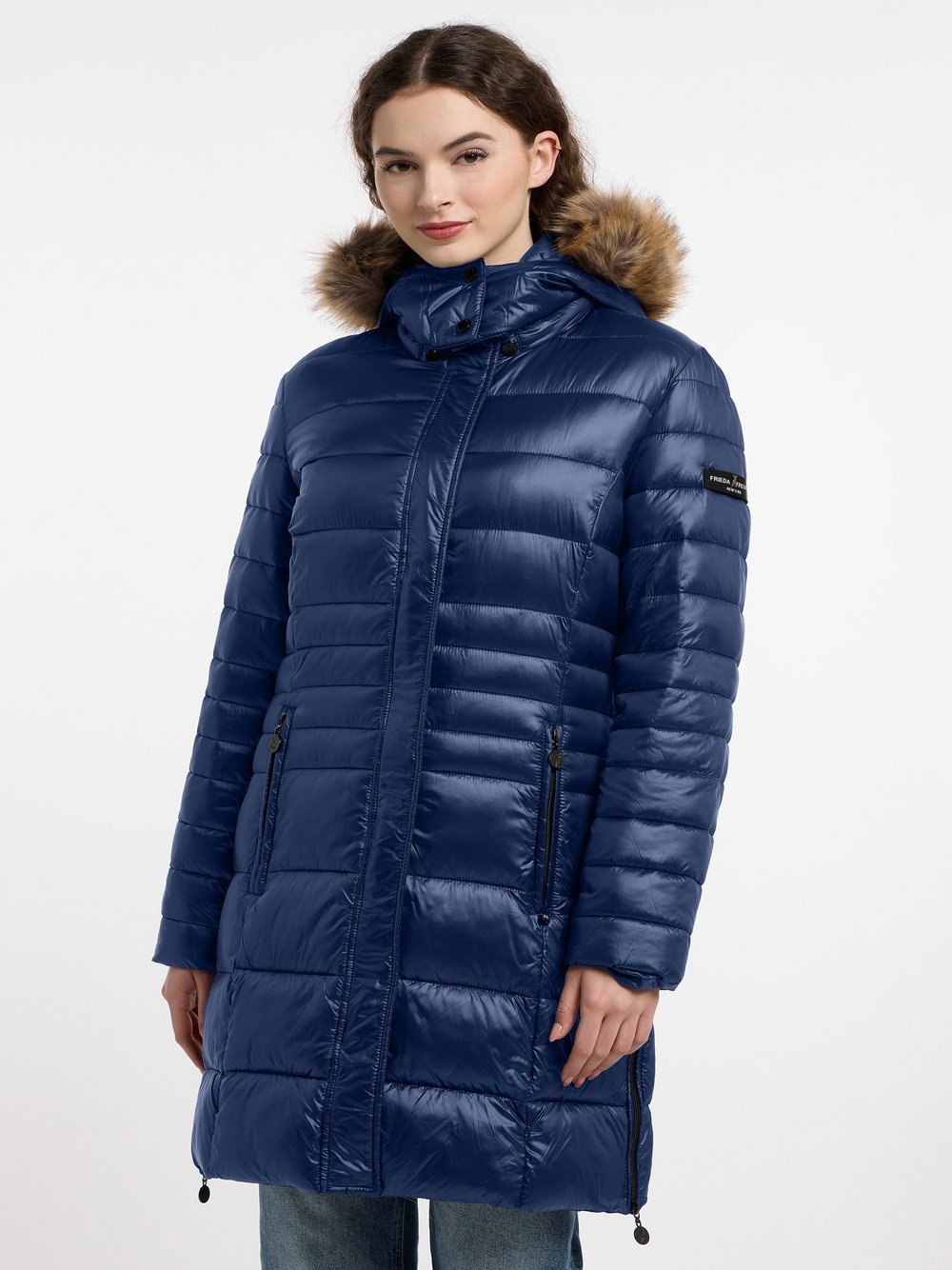 Frieda & Freddies Steppmantel Damen blau, 34