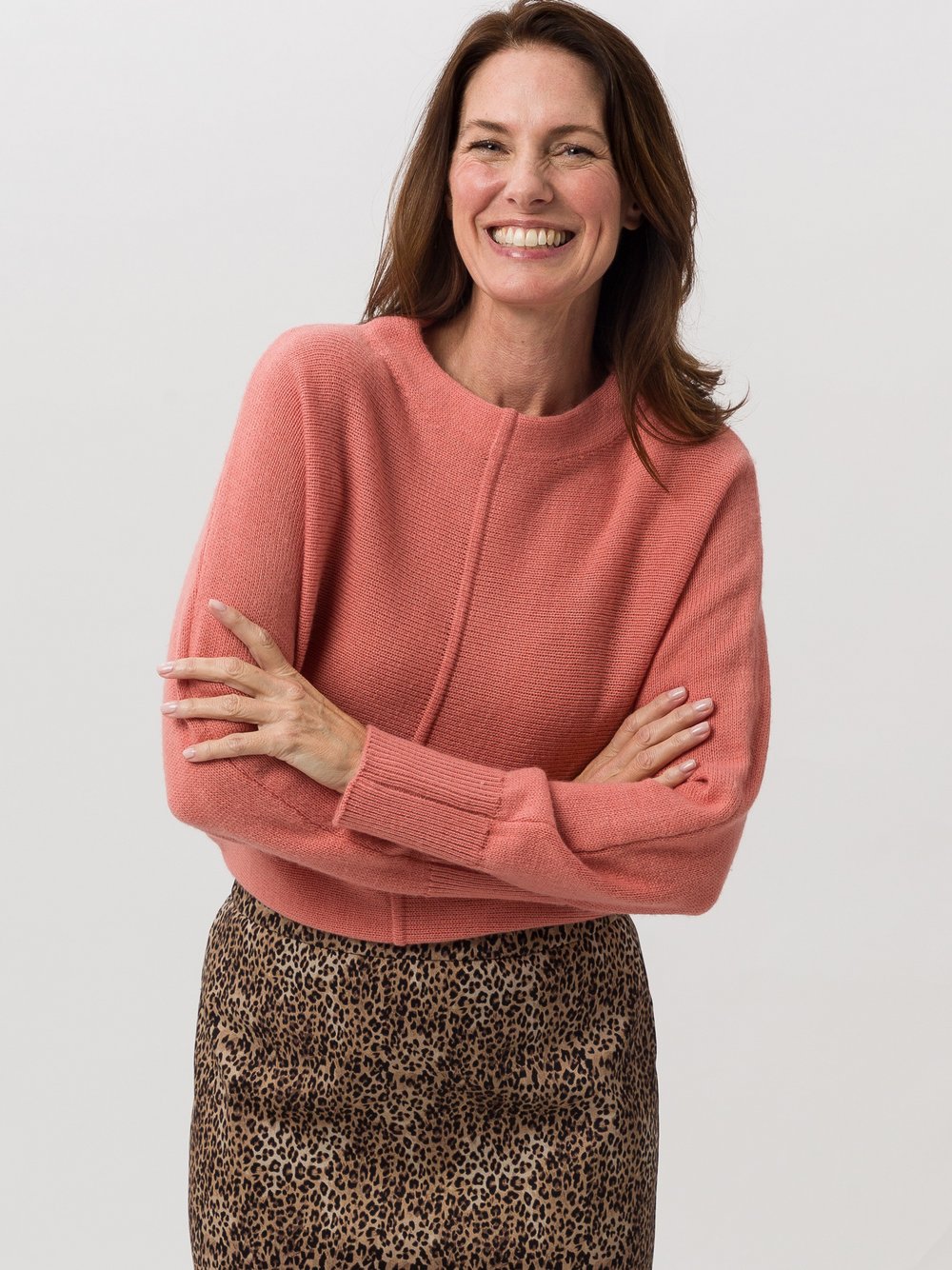 Frank Walder Pullover Damen orange, 40