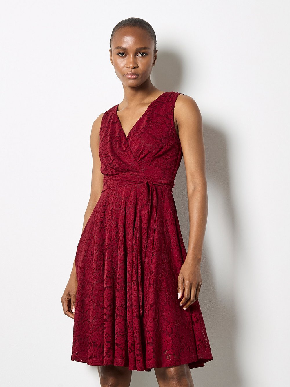 Thumbnail - Apricot Minikleid Damen rot, 36