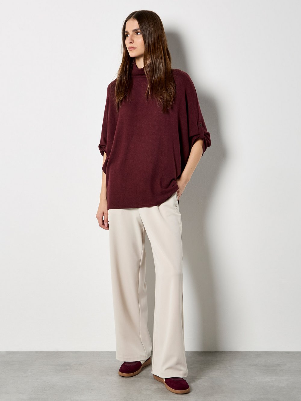 Apricot Pullover Damen Viskose rot, 36