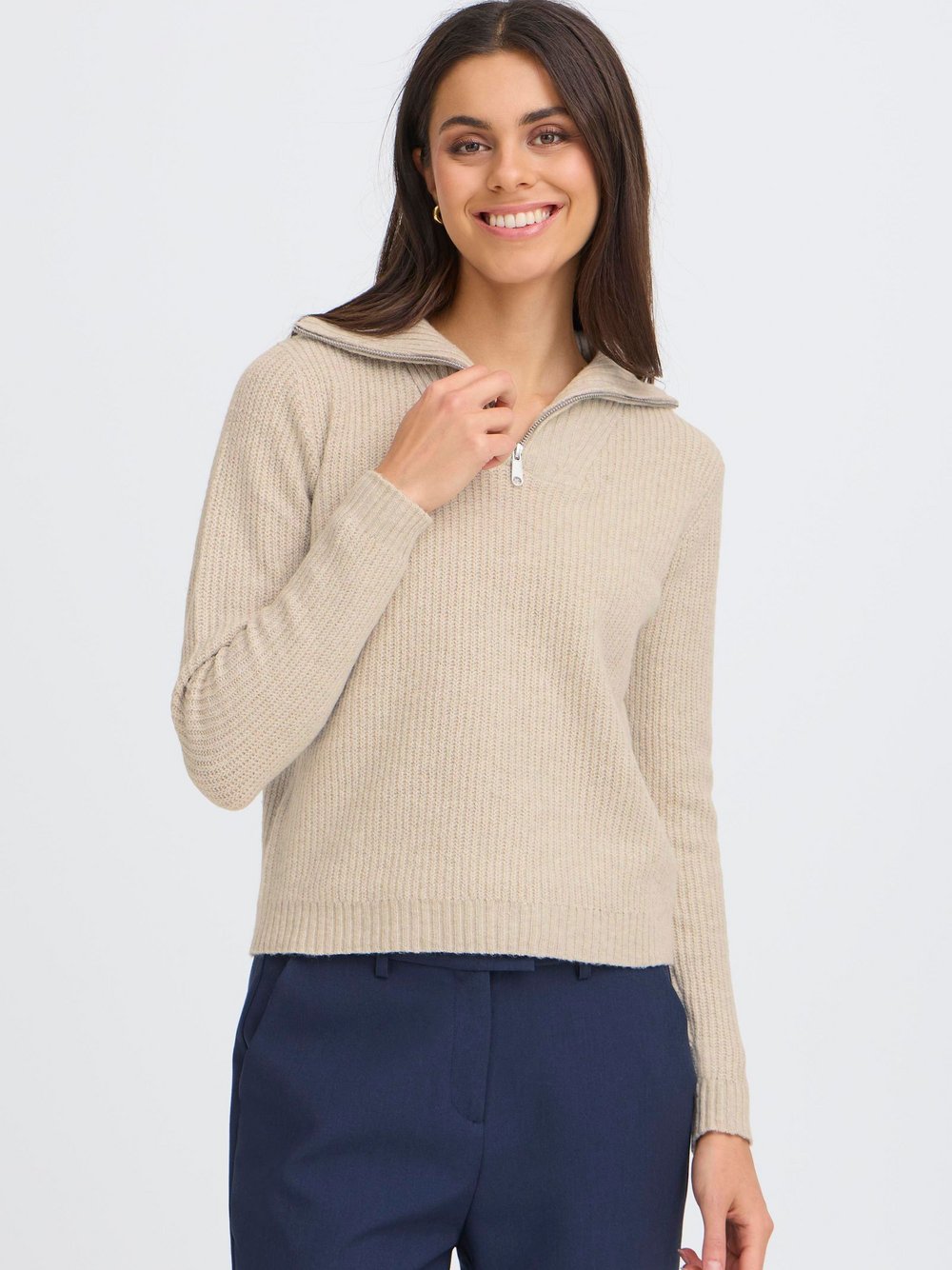 OXMO Troyer Damen beige meliert, L