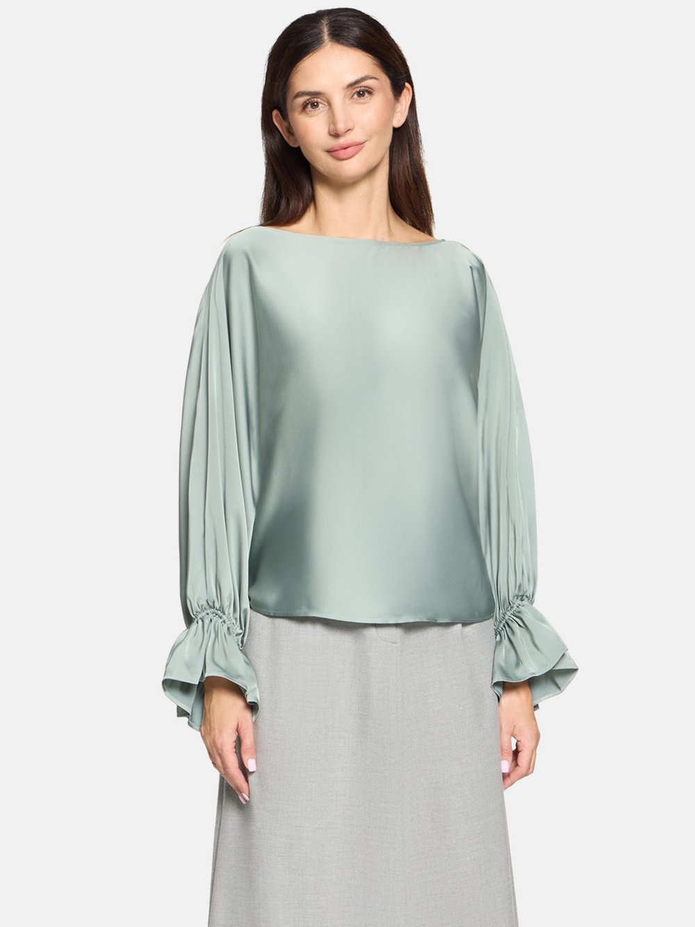 Betty Barclay Satin-Bluse Damen grau, 36