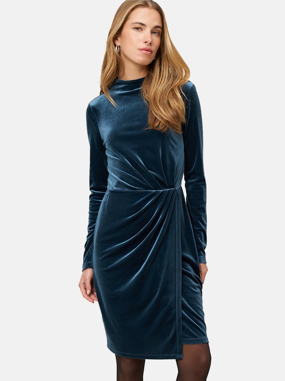zero Samtkleid Damen blau, 36