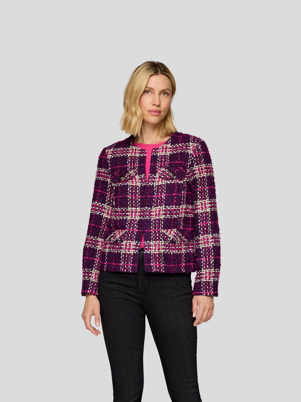 Thumbnail - RABE Jacke Damen lila kariert, 46