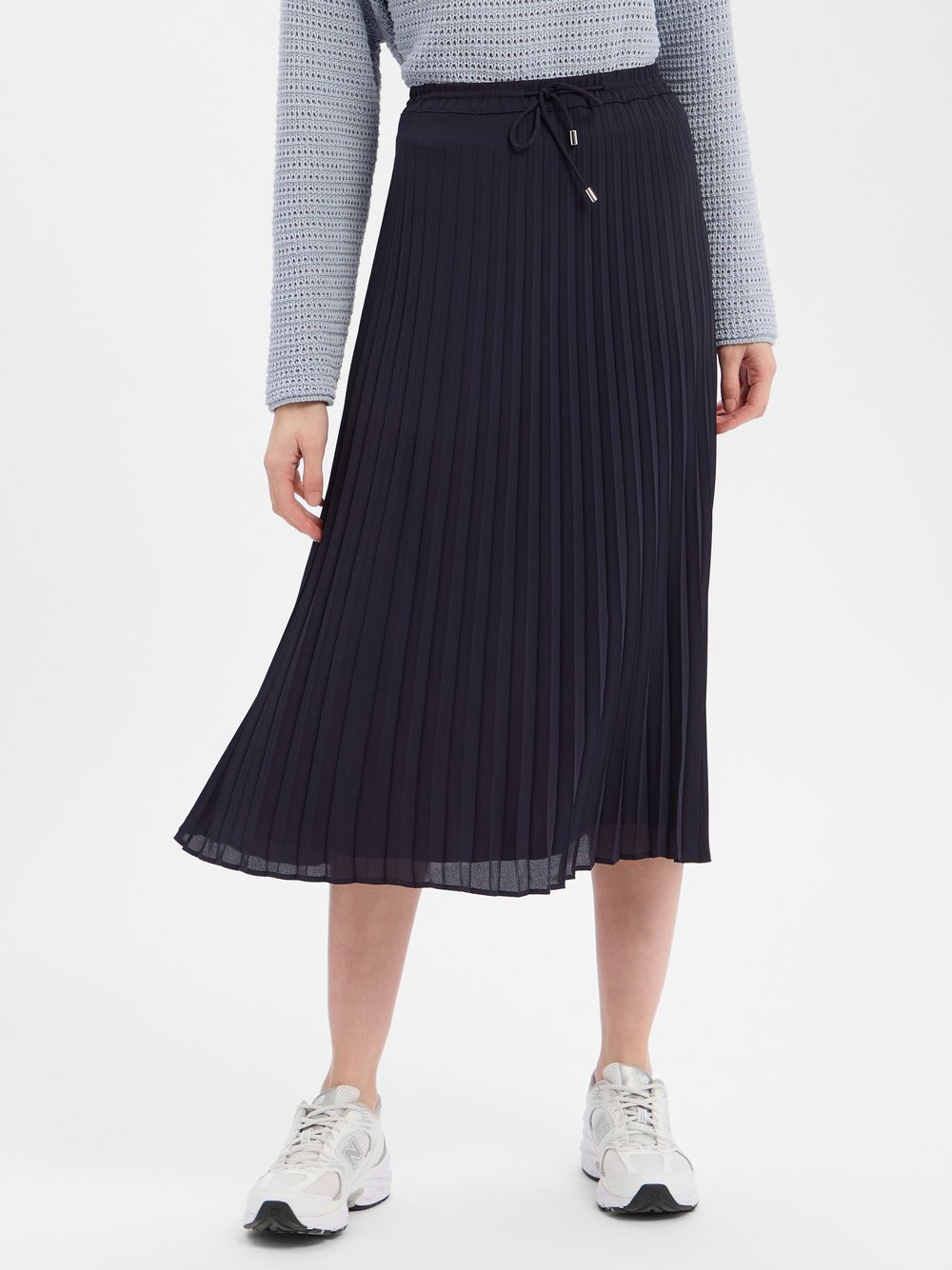 comma Faltenrock Damen blau, 38