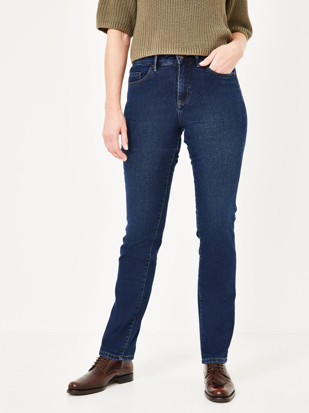 Paddock`s Thermojeans Damen Baumwolle blau, 46-30