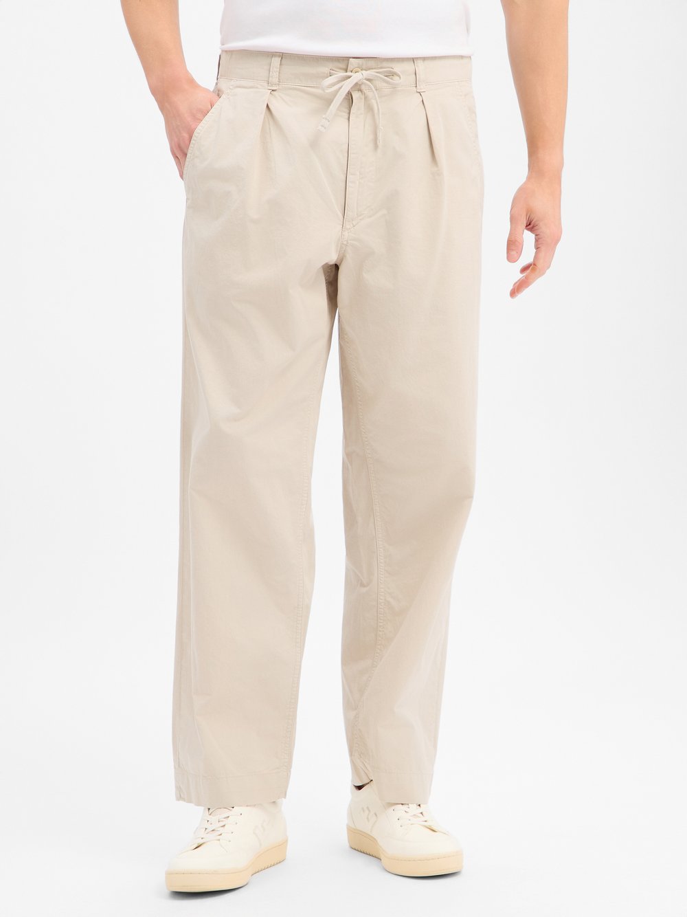 Polo Ralph Lauren spodnie materiałowe - Prepster Easy Pant Mężczyźni Bawełna (100%) beżowy
