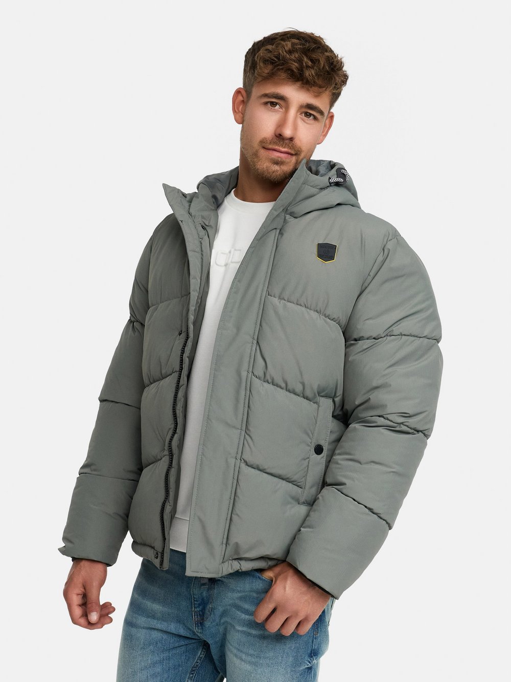 Indicode Winterjacke Herren grau, S