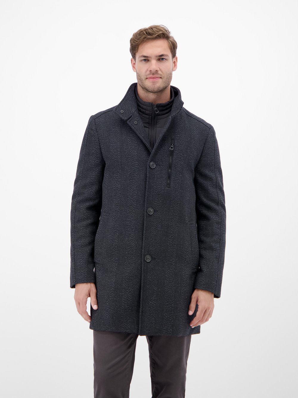 LERROS Mantel Herren blau, 52