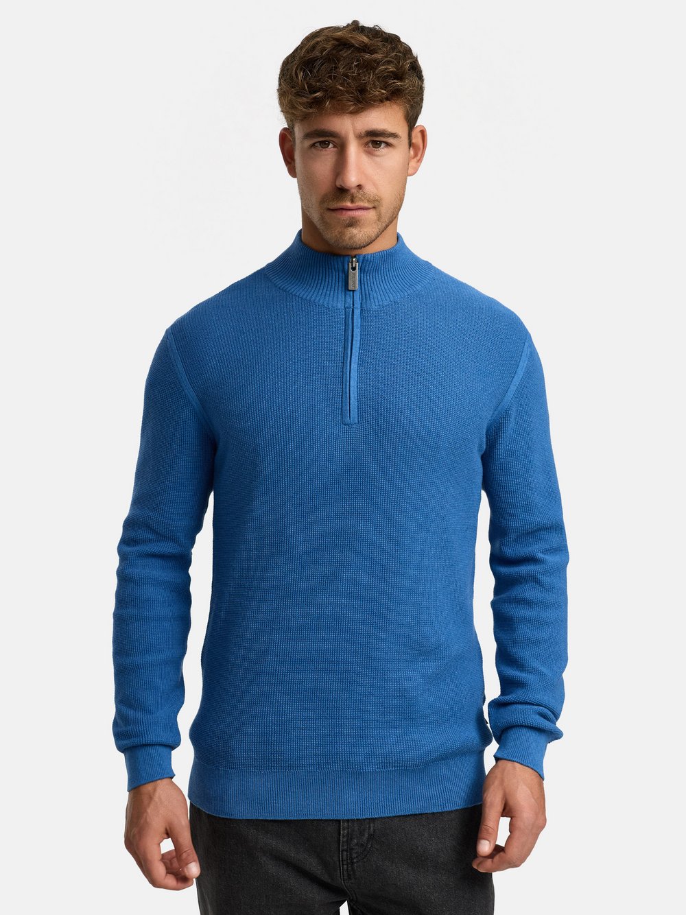 Indicode Strickpullover Herren Baumwolle blau, XXXL